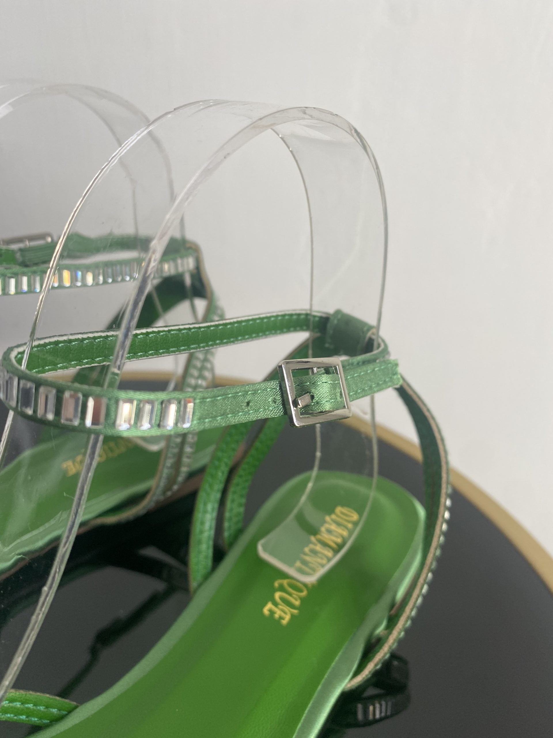 Sandali Tango Lover Shine Flat - Verde