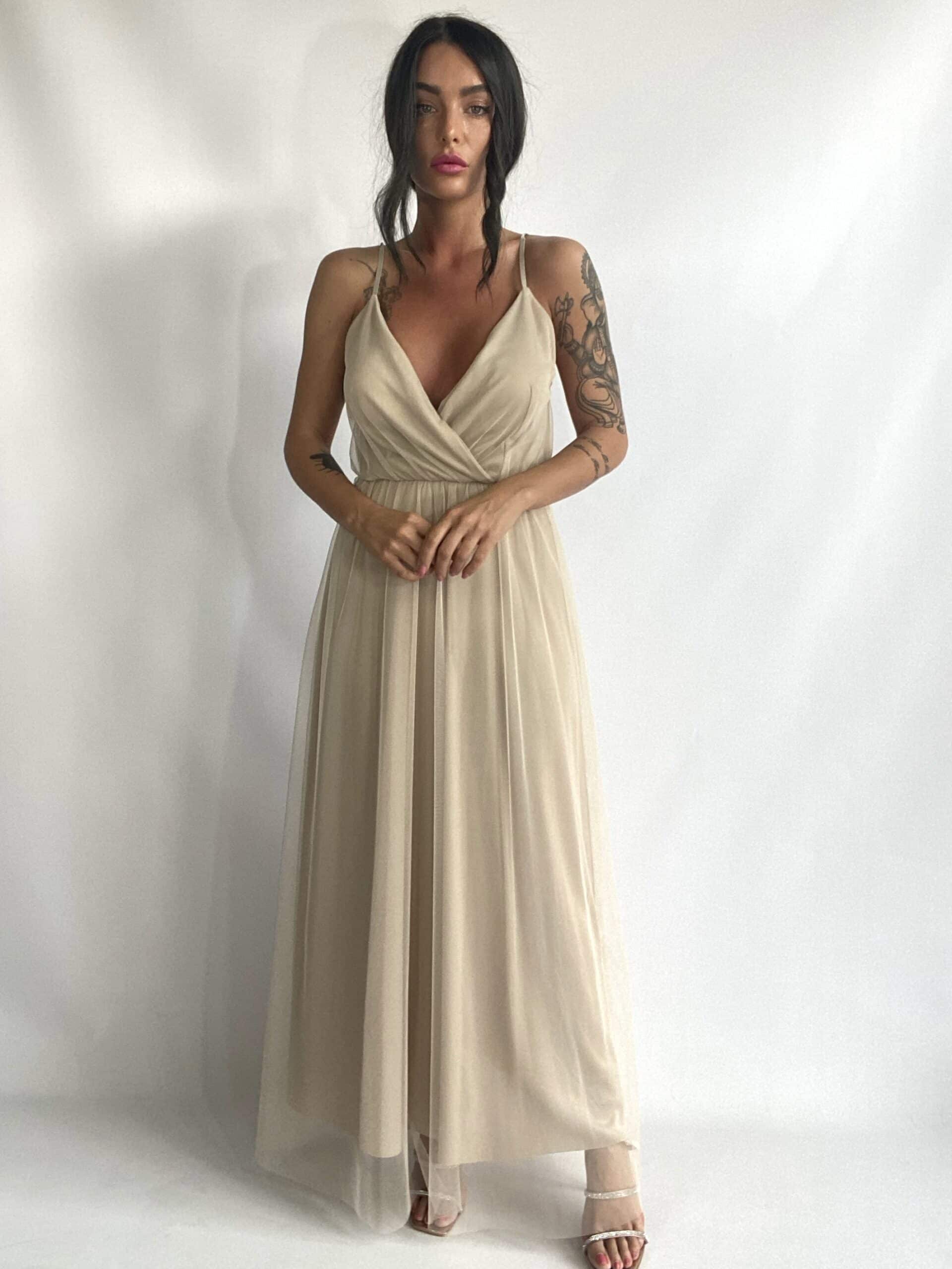 Maxi Dress Demoiselle - Bianco