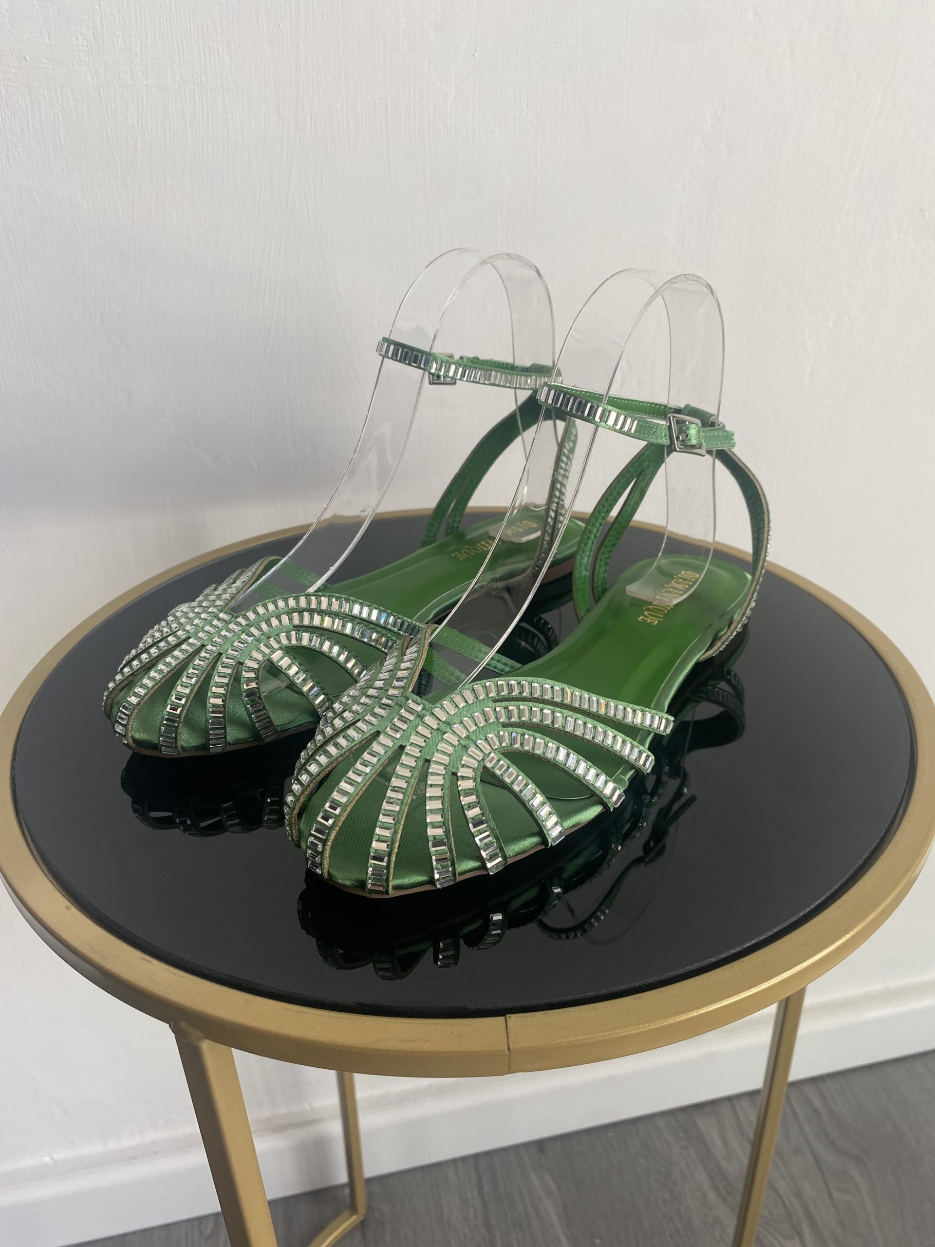 Sandali Tango Lover Shine Flat - Verde