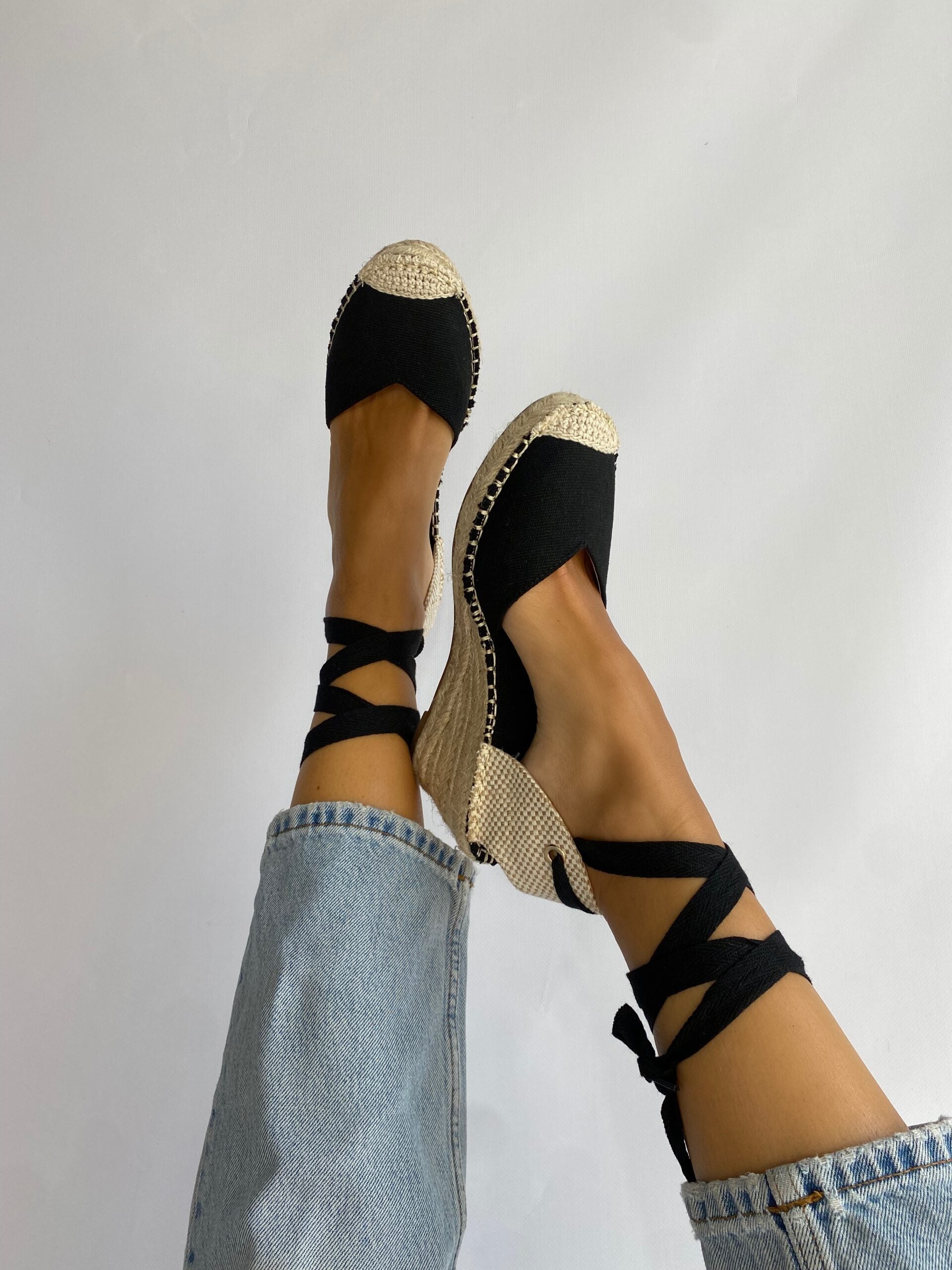 Espadrillas Lacci alla Schiava - Nero