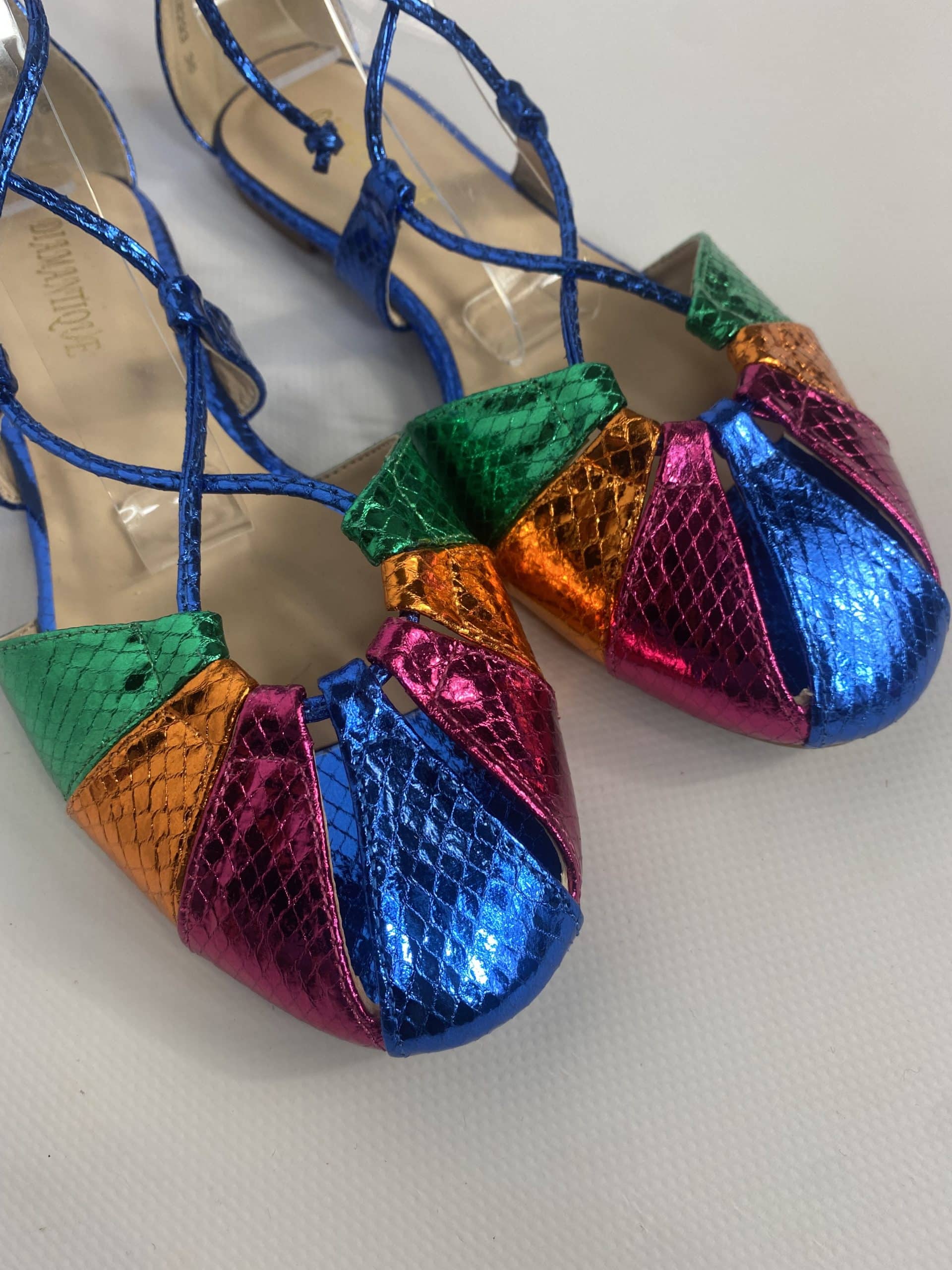 Sandali Flat Miley Alla Schiava  - Multicolor / Blu