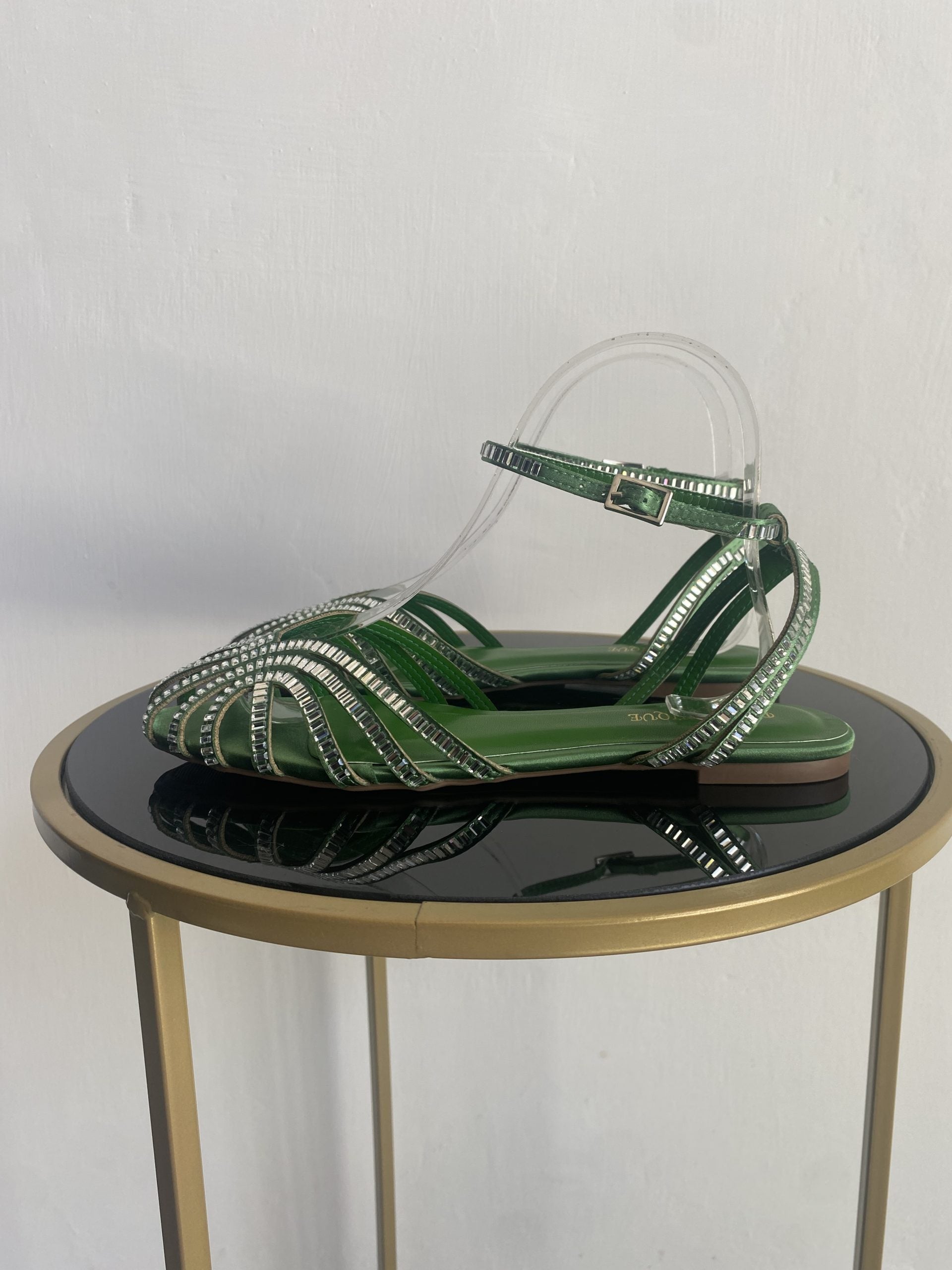Sandali Tango Lover Shine Flat - Verde