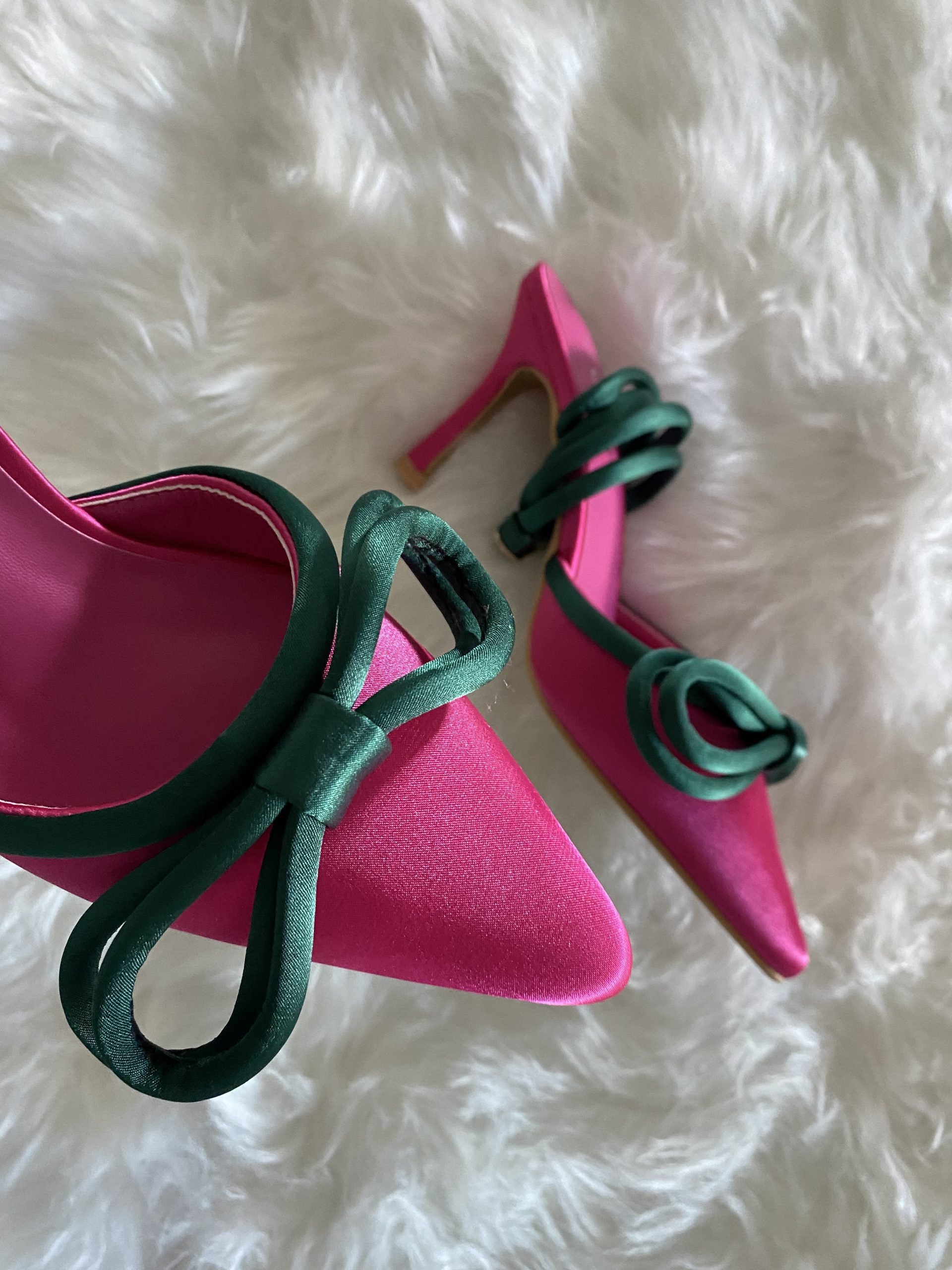 Decollete Diamond Bicolor - Fucsia / Verde