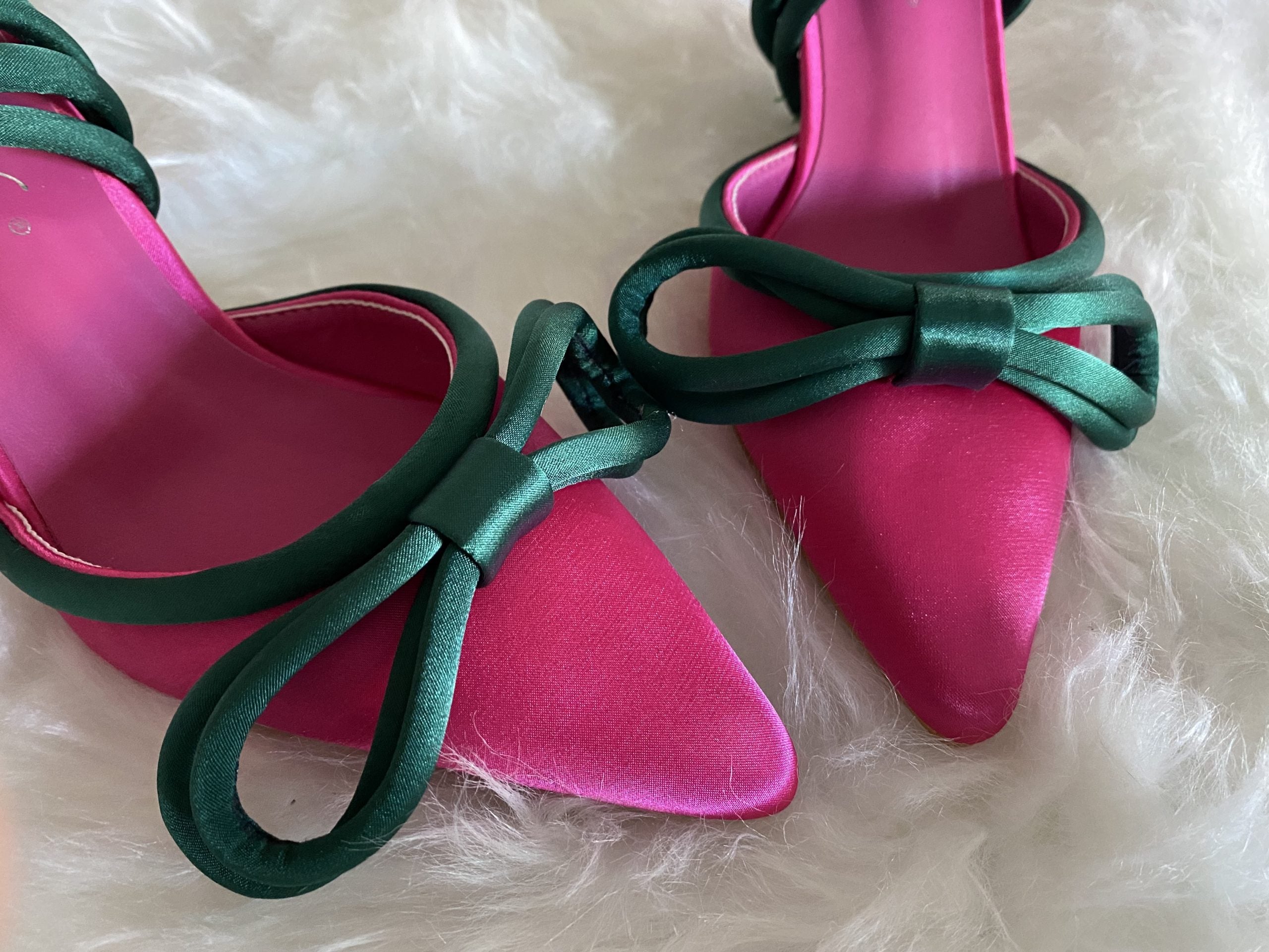 Decollete Diamond Bicolor - Fucsia / Verde