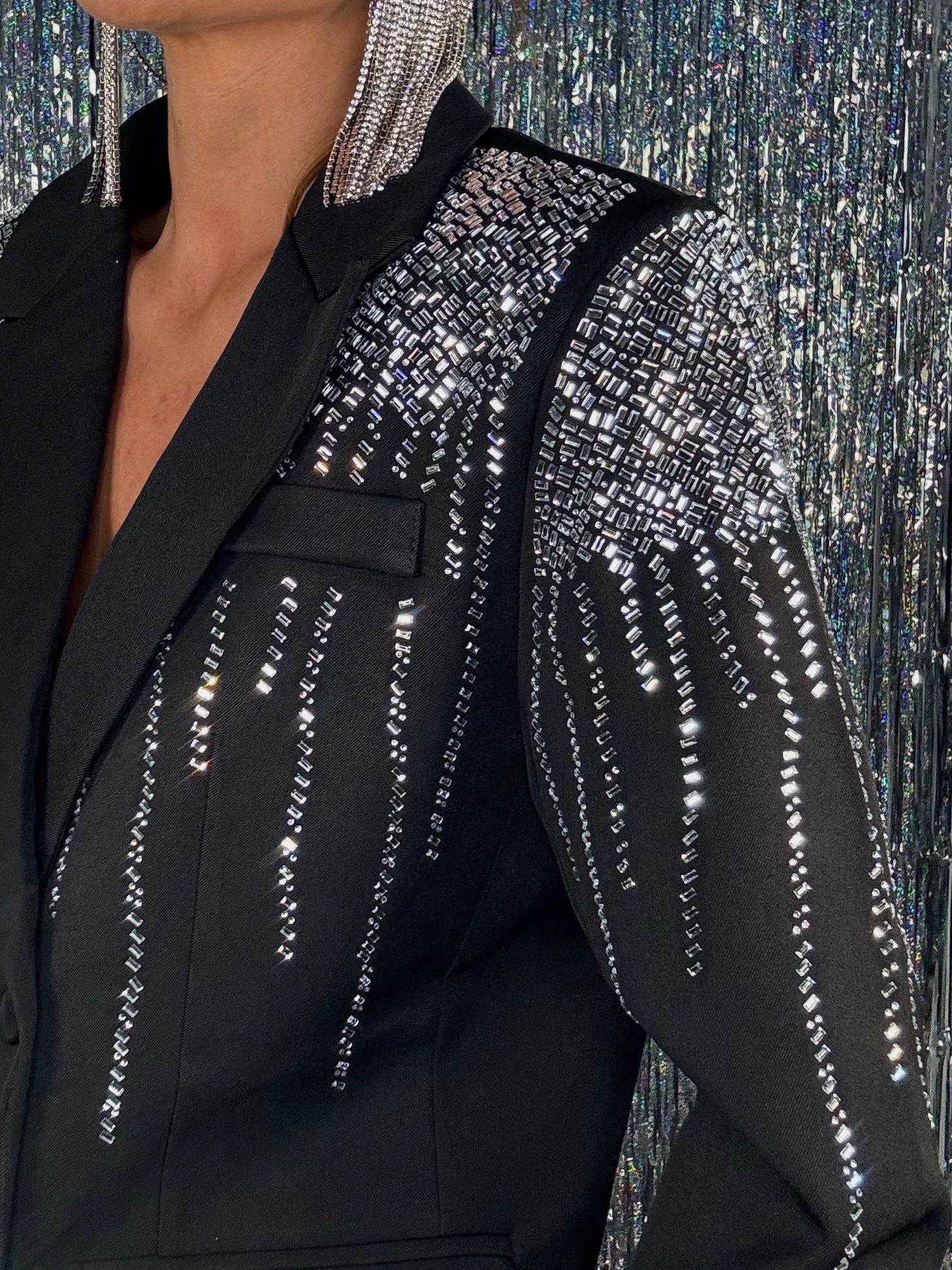 Blazer Diamond Waterfall - Nero