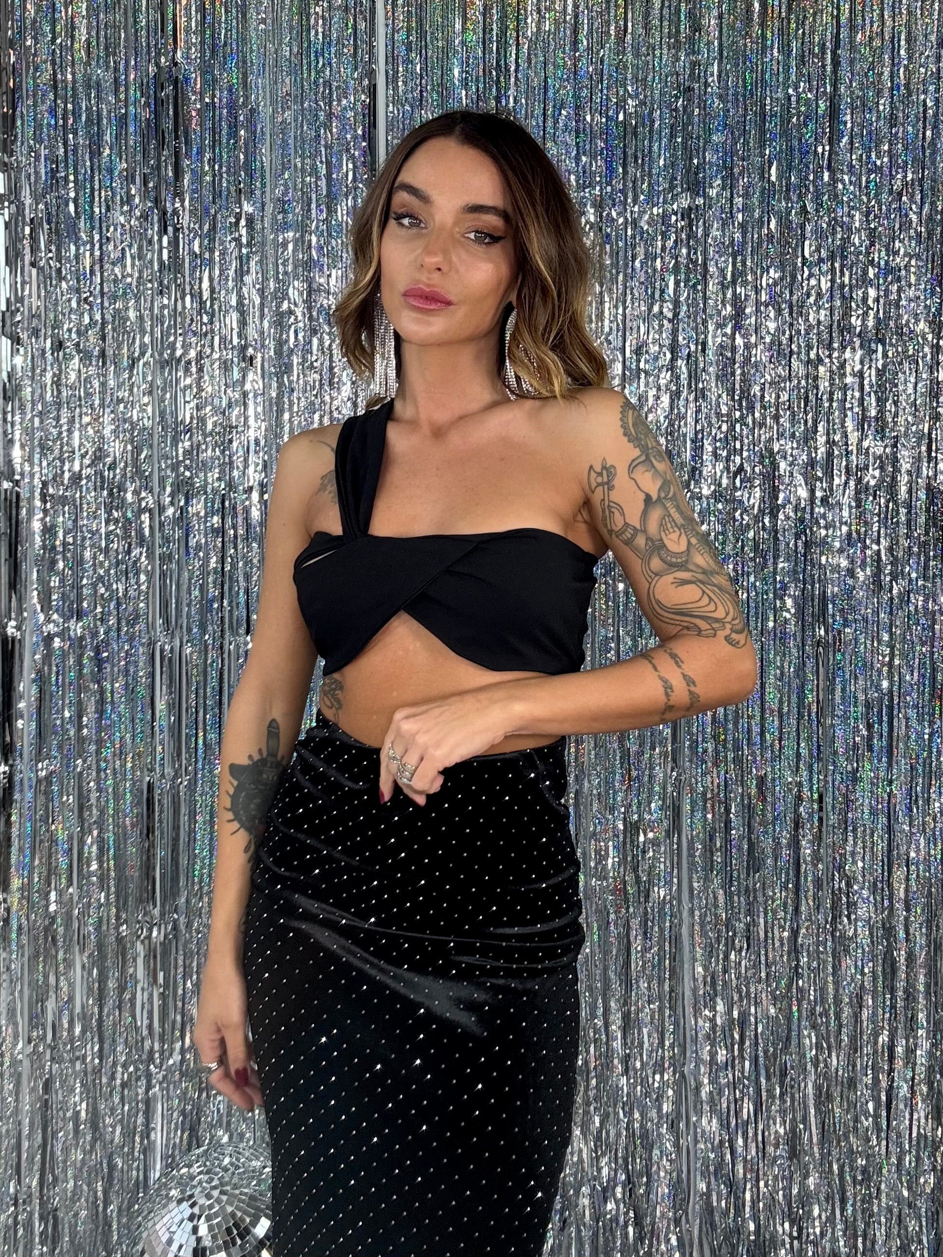 Bralette Monospalla - Nero