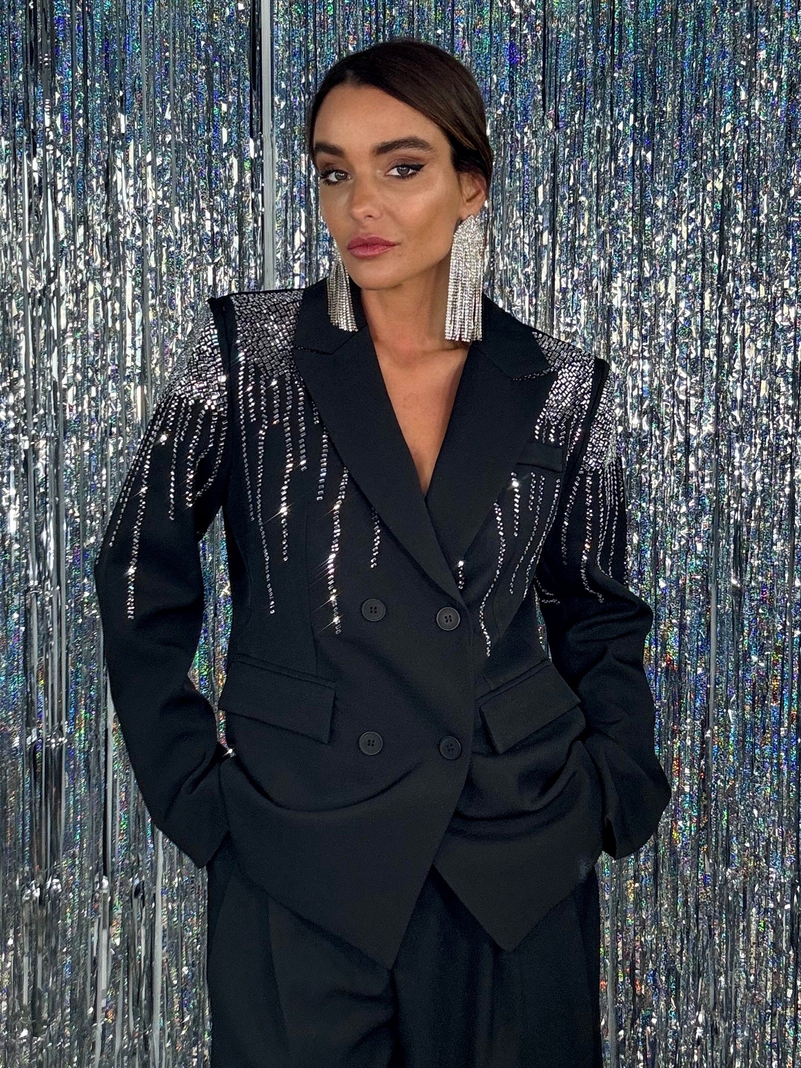 Blazer Diamond Waterfall - Nero